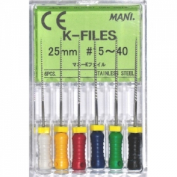 K-Files "Mani" 25 мм (6 шт) 0