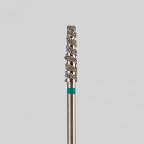 Алмазный бор турбинный стоматологический 876.314.168T.100.023 «Торнадо» зеленая насечка d=2,3 мм (5 шт)