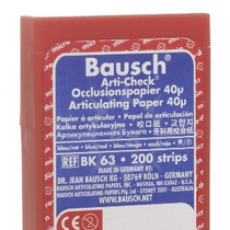 Артикуляционная бумага синяя/красная, BK63 - 200 листов, 40 мкм (нет в наличии)