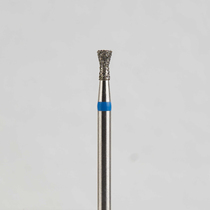 Алмазный бор турбинный стоматологический 866.315.019.030.018 «Обратный конус с шейкой» синяя насечка d=1,8 мм (5 шт)